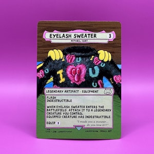 Unterwasser Schwamm Wimpern Pullover MTG Card Proxy