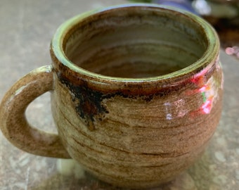 Handmade Recycled Clay Espresso Cup