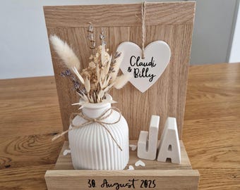 Personalisierbares Hochzeitsgeschenk / Deko-Geschenk