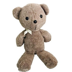 Vintage Knickerbocker Animal of Distinction Teddy Bear Plush Stuffed Animal 14&quot; Light Brown 1970s