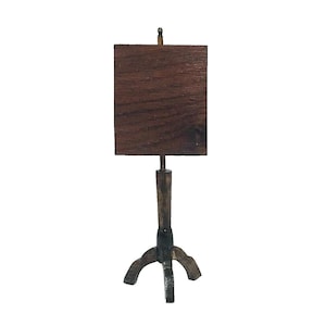 Vintage Artisan Dollhouse Miniature Wooden Painting Easel Artwork Board Studio All Wood 4&quot; USA