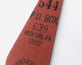 ヴィンテージ ベッドフォードスプリングス ホテル ルームキーフォブ #544 ペンシルベニア州 アメリカ オリジナル