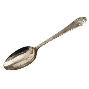 Antique Waldorf Astoria New York Hotel Large Serving Spoon NYC Silverware Dining Service Cutlery Travel American