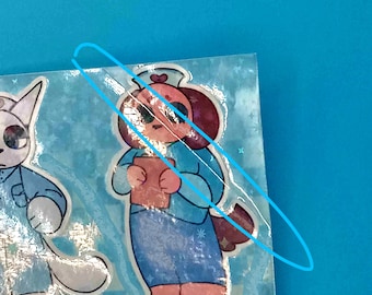B graded holographic stickers!