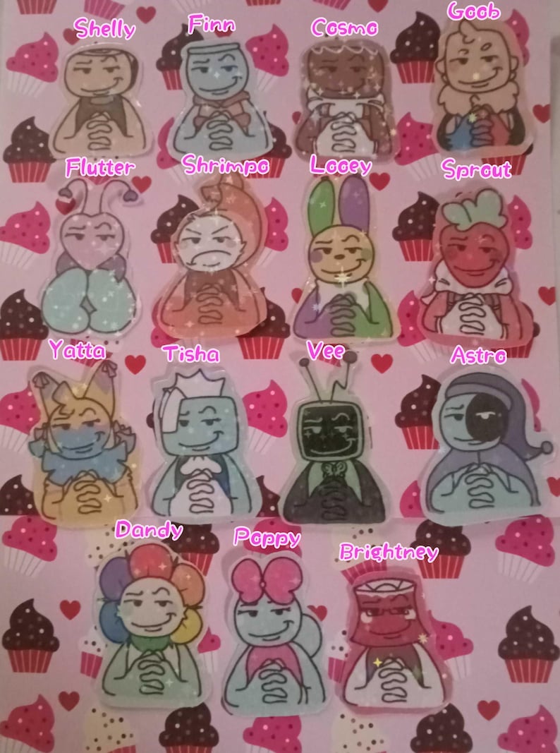Roblox Dandys World 1' Plotting Holographic Stickers! - Etsy