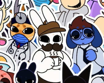 Animal hospital full size holographic stickers!