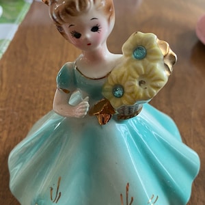 Vintage Josef Originals Girl Figurine, Birthday Josef Original