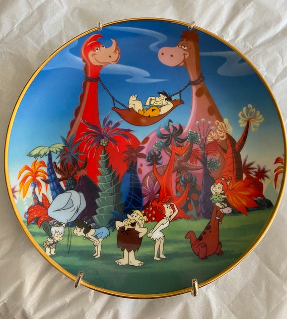 Vintage 1995 the Flintstones Fine Porcelain Collector Plate 