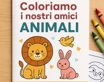 Animal Coloring Pages for Kids - Printable PDF Book - 30 Fun and Educational Drawings
