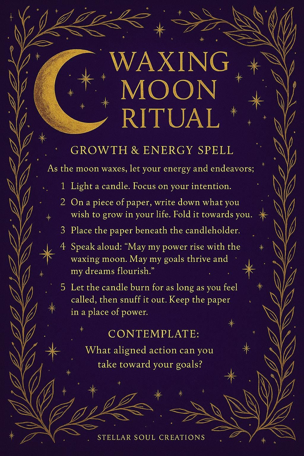Magic Routine Around Genesis Moon Magic Ritual Kit | Lunar Phase Printable (digital Download) - Etsy