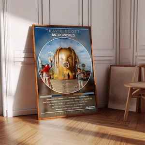 Travis Scott Poster | Astroworld Poster | Album Poster Print | Album Cover Poster | Rap Poster | Room Decor | Music Gift | Music Decor