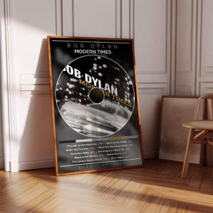 Bob Dylan Poster Print | Modern Times Poster | Album Poster Print | Album Cover Poster | Country Music Poster | Room Decor | Music Gift