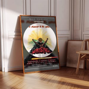 Bob Marley Poster | Uprising Poster | Album Poster Print | Album Cover Poster | Reggae Poster | Room Decor | Music Gift | Music Decor