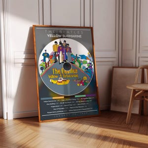 The Beatles Poster | Yellow Submarine Poster | Album Poster Print | Album Cover Poster | Rock Music Poster | Room Decor | Music Gift