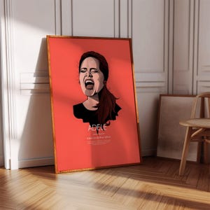 Adele Poster Print | Concert Poster | Album Poster Print | Album Cover Poster | Pop Music Poster | Room Decor | Music Gift | Music Decor