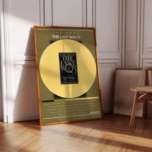The Band Poster | The Last Waltz Poster | Album Poster Print | Album Cover Poster | Rock Music Poster | Room Decor | Music Gift, Music Decor
