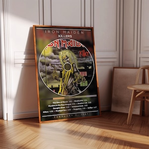 Iron Maiden Poster | Killers Poster | Album Poster Print | Album Cover Poster | Metal Music Poster | Room Decor | Music Gift | Music Decor