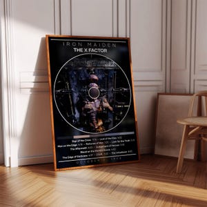 Iron Maiden Poster | The X Factor Poster | Album Poster Print | Album Cover Poster | Metal Music Poster | Room Decor | Music Gift