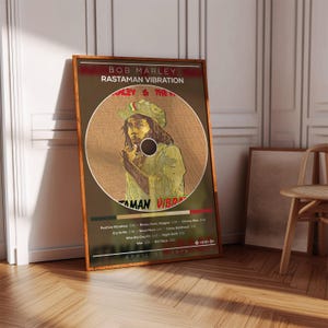 Bob Marley Poster | Rastaman Vibration Poster | Album Poster Print | Album Cover Poster | Reggae Poster, Room Decor, Music Gift, Music Decor