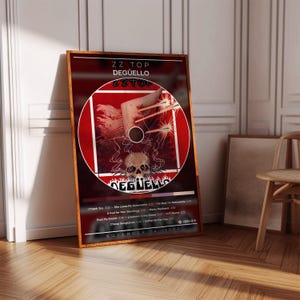 ZZ Top Poster | Degüello Poster | Album Poster Print | Album Cover Poster | Rock Music Poster | Room Decor | Music Gift | Music Decor