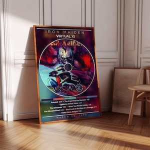Iron Maiden Poster | Virtual XI Poster | Album Poster Print | Album Cover Poster | Metal Music Poster | Room Decor | Music Gift, Music Decor