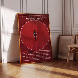 Imagine Dragons Poster | Mercury Act 2 Poster | Album Poster Print | Album Cover Poster | Pop Music Poster | Room Decor | Music Gift
