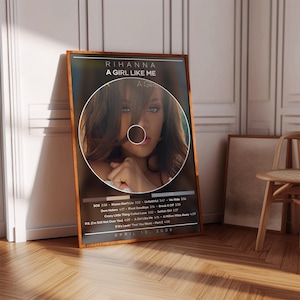 Rihanna Poster | A Girl like Me Poster | Album Poster Print | Album Cover Poster | Pop Music Poster | Room Decor | Music Gift | Music Decor