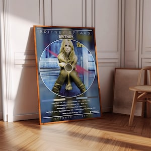 Britney Spears Poster | Britney Poster | Album Poster Print | Album Cover Poster | Pop Music Poster | Room Decor | Music Gift | Music Decor