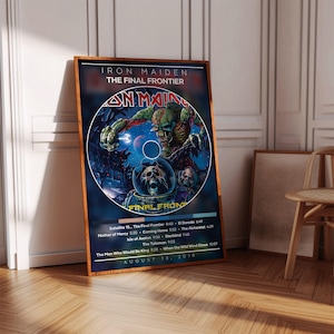 Iron Maiden Poster | The Final Frontier Poster | Album Poster Print | Album Cover Poster | Metal Music Poster | Room Decor | Music Gift
