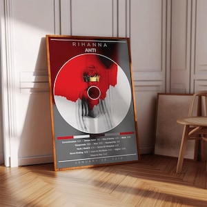 Rihanna Poster | Anti Poster | Album Poster Print | Album Cover Poster | Pop Music Poster | Room Decor | Music Gift | Music Decor