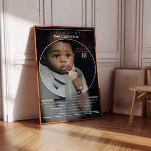 Lil Wayne Poster | Tha Carter 3 Poster | Album Poster Print | Album Cover Poster | Rap Poster | Room Decor | Music Gift | Music Decor