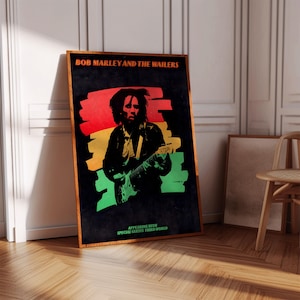 Bob Marley Poster | Concert Poster | Album Poster Print | Album Cover Poster | Reggae Poster | Room Decor | Music Gift | Music Decor