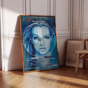 Britney Spears Poster | In the Zone Poster | Album Poster Print | Album Cover Poster | Pop Music Poster, Room Decor, Music Gift, Music Decor