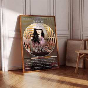 Britney Spears Poster | Blackout Poster | Album Poster Print | Album Cover Poster | Pop Music Poster | Room Decor | Music Gift | Music Decor