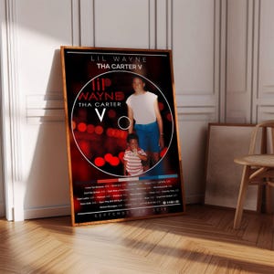 Lil Wayne Poster | Tha Carter 5 Poster | Album Poster Print | Album Cover Poster | Rap Poster | Room Decor | Music Gift | Music Decor