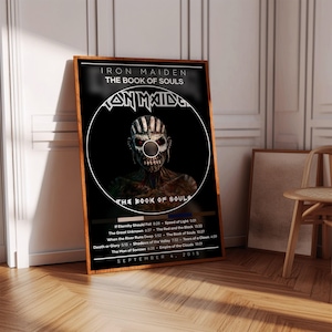 Iron Maiden Poster | The Book of Souls Poster | Album Poster Print | Album Cover Poster | Metal Music Poster | Room Decor | Music Gift