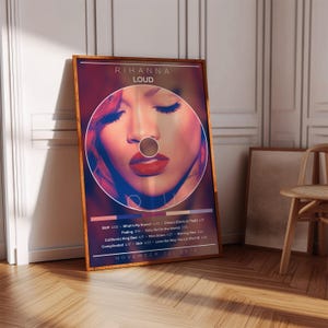 Rihanna Poster | Loud Poster | Album Poster Print | Album Cover Poster | Pop Music Poster | Room Decor | Music Gift | Music Decor