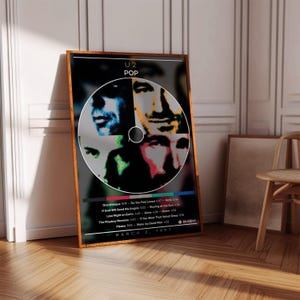 U2 Poster | Pop Poster | Album Poster Print | Album Cover Poster | Rock Music Poster | Room Decor | Music Gift | Music Decor