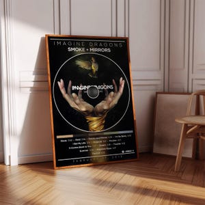 Imagine Dragons Poster | Smoke Mirrors Poster | Album Poster Print | Album Cover Poster | Pop Music Poster | Room Decor | Music Gift