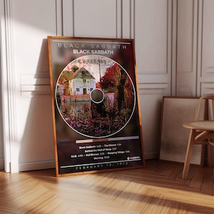 Black Sabbath Poster Print | Black Sabbath Poster | Album Poster Print | Album Cover Poster | Metal Music Poster | Room Decor | Music Gift