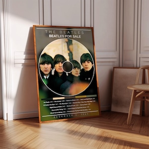 The Beatles Poster | Beatles for Sale Poster | Album Poster Print | Album Cover Poster | Rock Music Poster | Room Decor | Music Gift