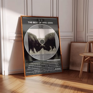 U2 Poster | The Best of 1990–2000 Poster | Album Poster Print | Album Cover Poster | Rock Music Poster | Room Decor, Music Gift, Music Decor