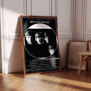 The Beatles Poster | With the Beatles Poster | Album Poster Print | Album Cover Poster | Rock Music Poster | Room Decor | Music Gift