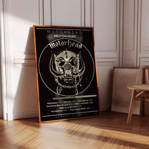 Motörhead Poster | Motörhead Album | Album Poster Print | Album Cover Poster | Metal Music Poster | Room Decor | Music Gift | Music Decor