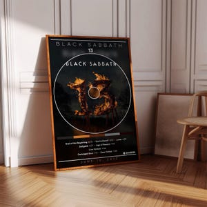 Black Sabbath Poster Print | 13 Poster | Album Poster Print | Album Cover Poster | Metal Music Poster | Room Decor | Music Gift, Music Decor