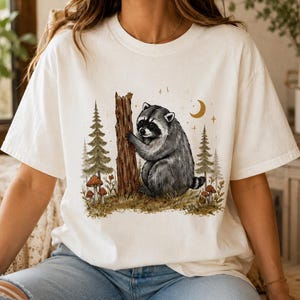Camiseta Comfort Colors® Jimothy Raccoon, Camiseta corta King Jimothy. Linda camiseta Trash Panda, Lindo mapache bebé