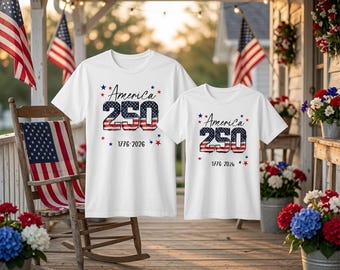 Patriotic USA 250th Anniversary Shirt, America 1776-2026 Tee, Independence Day Shirt, Fourth of July Gift, USA Pride Tee
