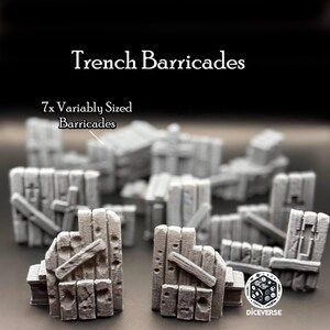 Trench Barricades | Trench Crusade and Wargaming Terrain Cover