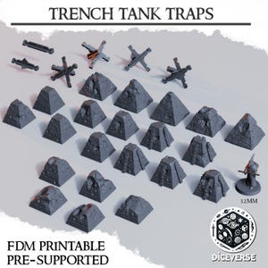 Tank Traps | Trench Crusade and Wargaming Terrain: Cover