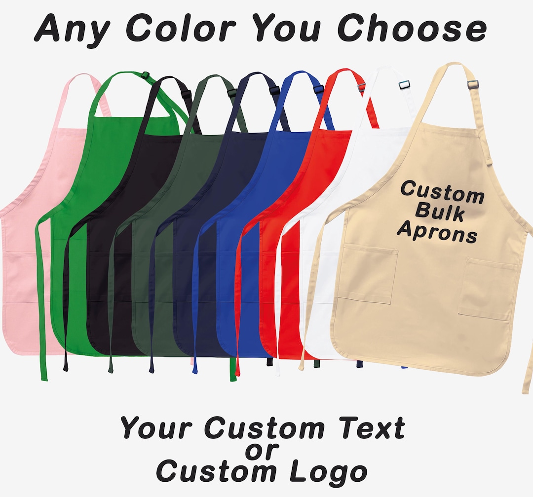 Custom Apron, Custom Text Apron, Logo Apron, Photo Apron, Personalized ...